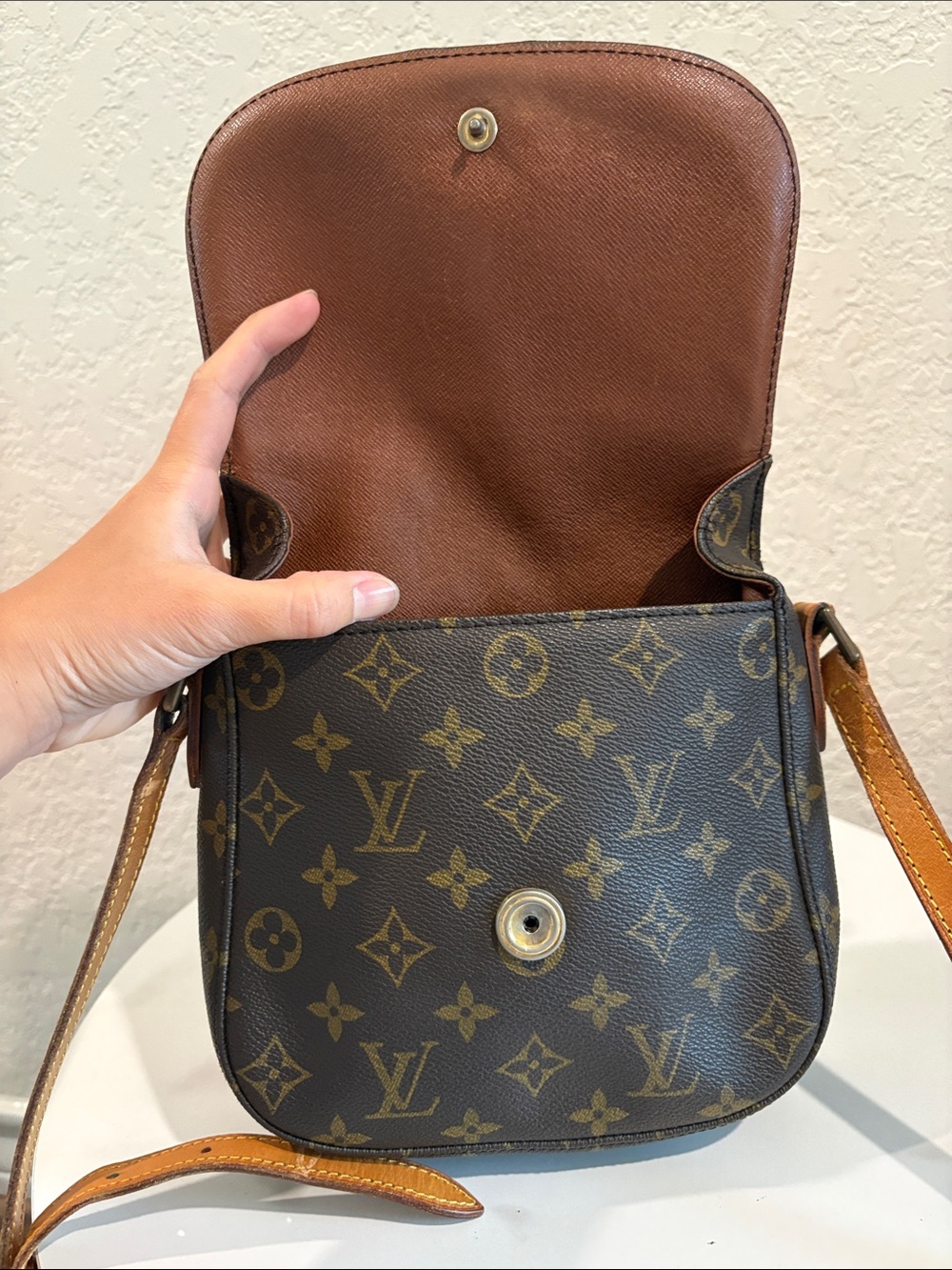 Louis Vuitton LP0970 MM Saint Cloud Brown Monogram Crossbody Bag - Picture 2 of 14